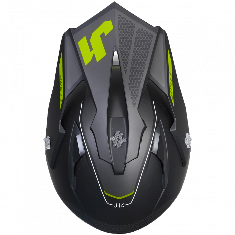 Мотошлем Just1 J14-F Elite Fluo Yellow Black