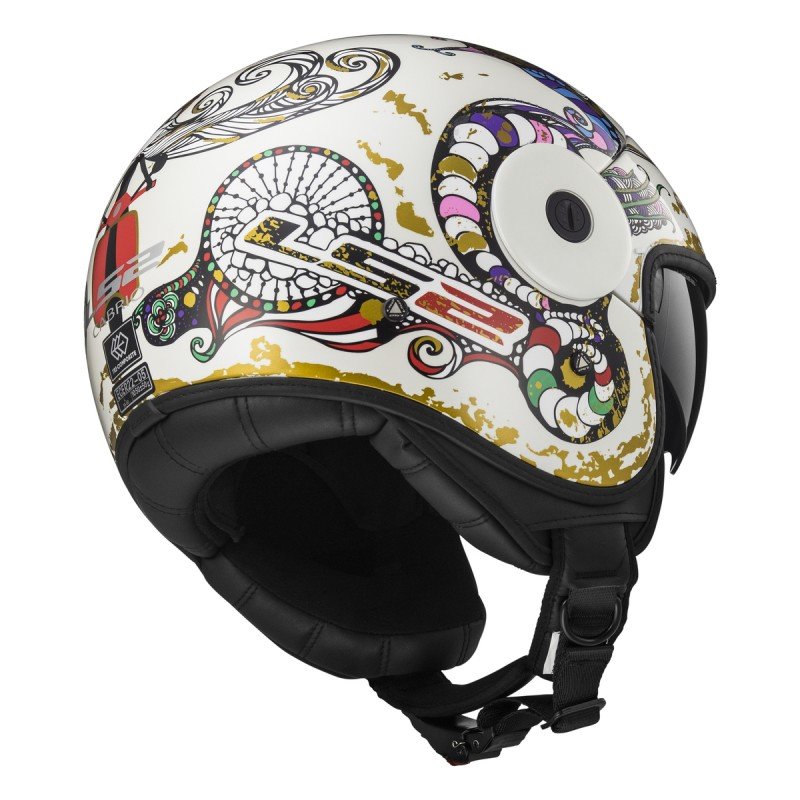 Мотошлем LS2 OF597 Cabrio Flaunt White