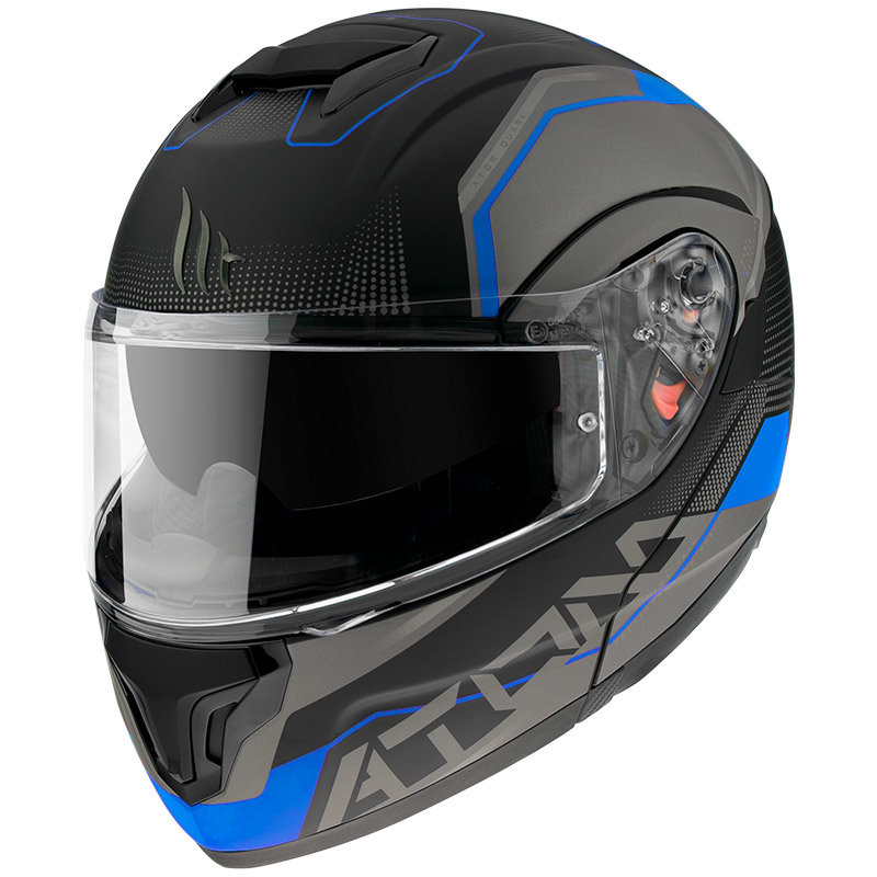 Мотошлем MT Helmets Atom SV Quark Black/Blue