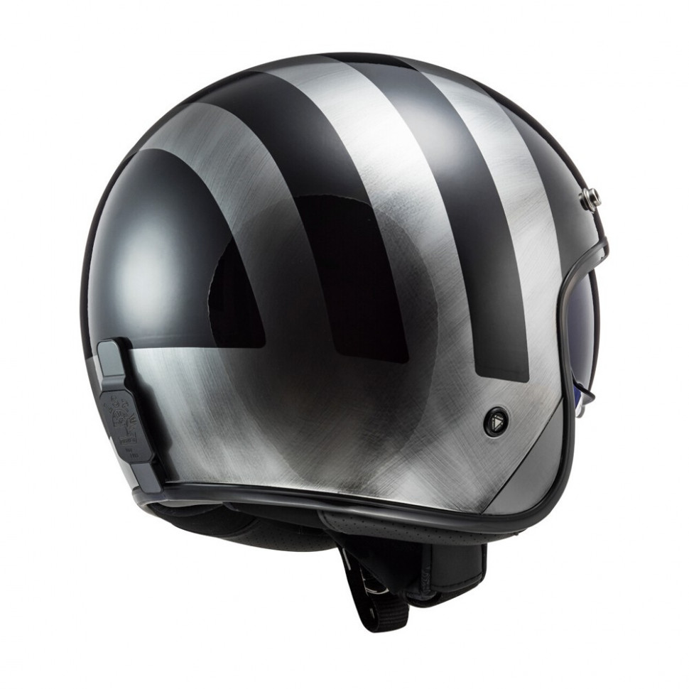 Мотошлем LS2 OF601 Bob Lines Black Jeans