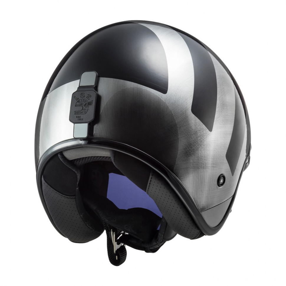 Мотошлем LS2 OF601 Bob Lines Black Jeans