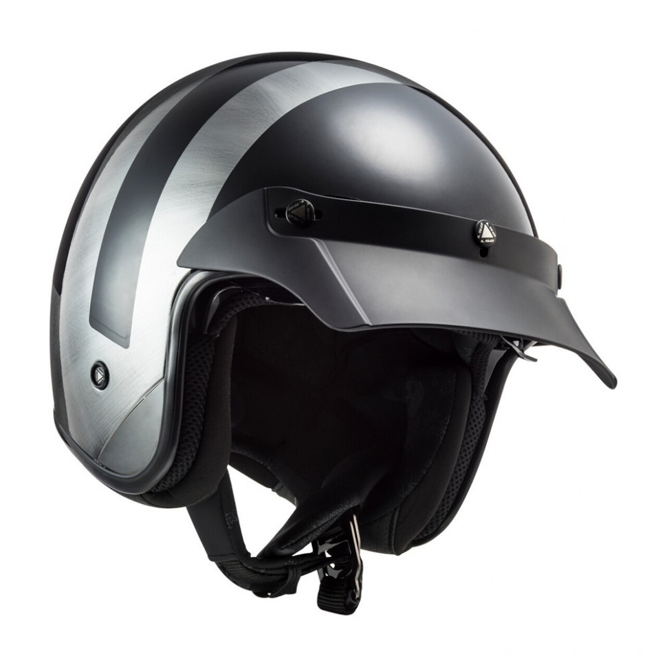 Мотошлем LS2 OF601 Bob Lines Black Jeans