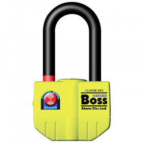 Замок дисковый с сигнализацией Oxford Boss Alarm Disc Lock 14mm Yellow (OF3)