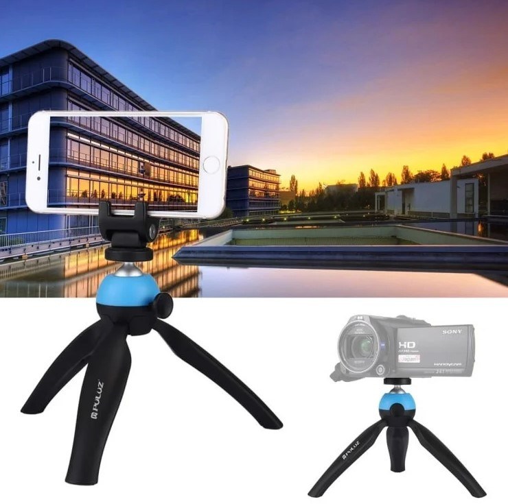 Штатив для смартфона Puluz PU365L Blue (56196)