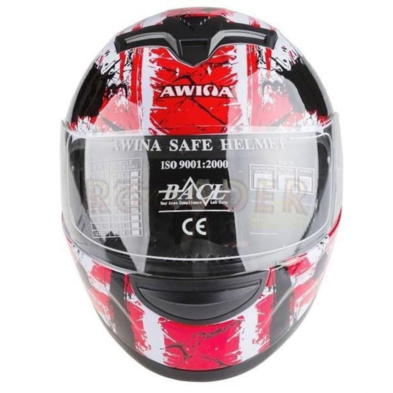 Мотошлем Awina Motoline B2 White/Red/Black