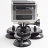 Тройная присоска компактная MSCAM Triple Suction Cup Mount для экшн камер GoPro, SJCAM
