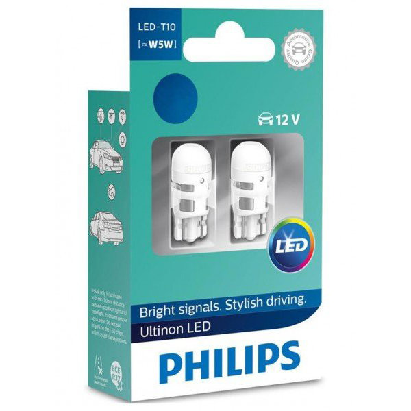 Лампа світлодіодна Philips W5W Ultinon 4000K (11961ULW4X2)
