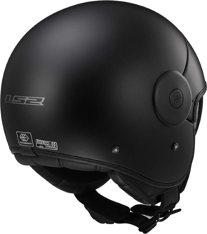 Мотошлем LS2 OF597 Cabrio Full Matt Black