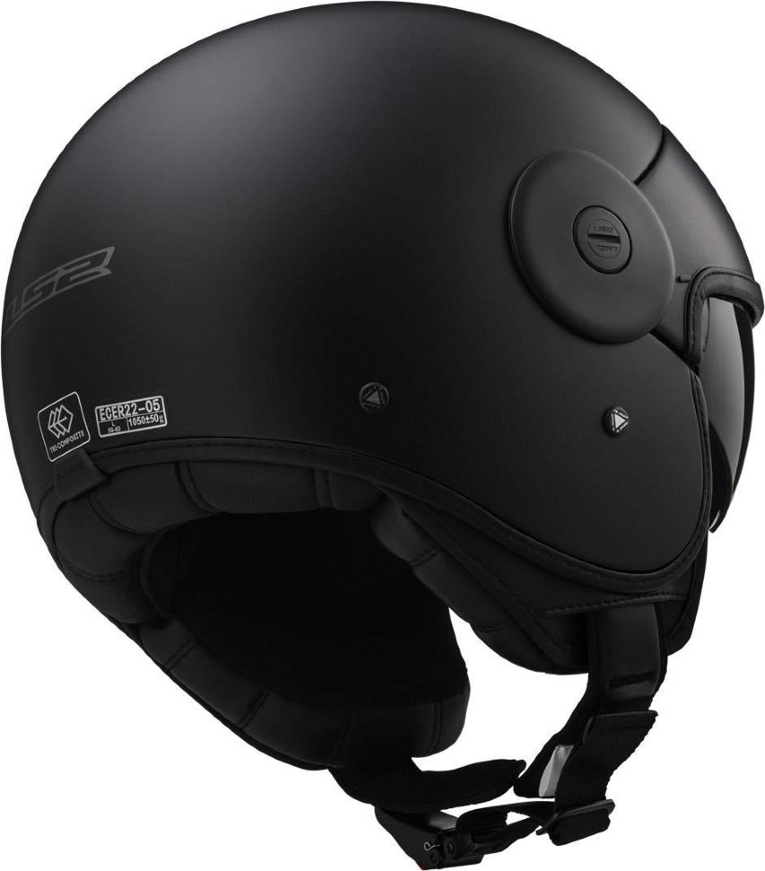 Мотошлем LS2 OF597 Cabrio Full Matt Black