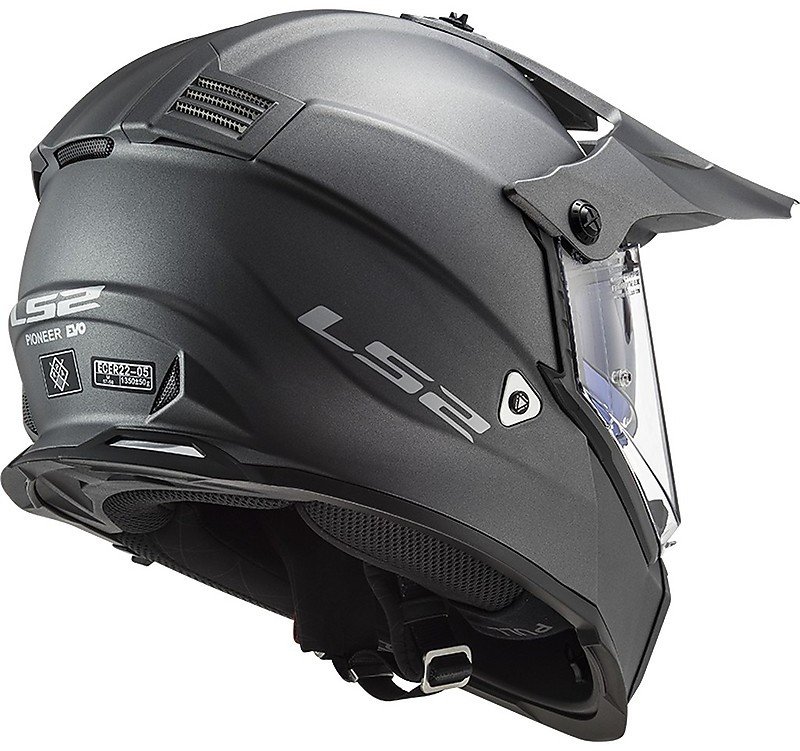 Мотошлем LS2 MX436 Pioneer Evo Matt Titanium