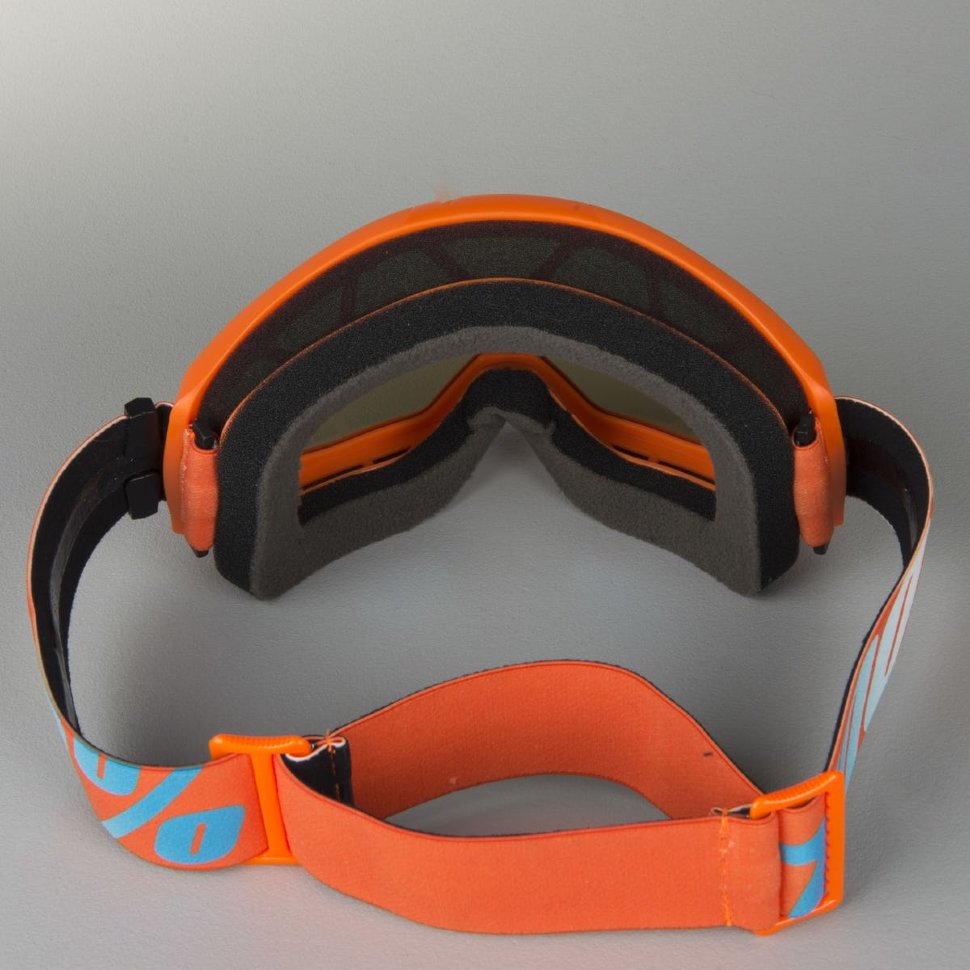 Детские мото очки 100% Strata JR Orange Mirror Lens Blue (50510-006-02)