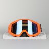 Детские мото очки 100% Strata JR Orange Mirror Lens Blue (50510-006-02)