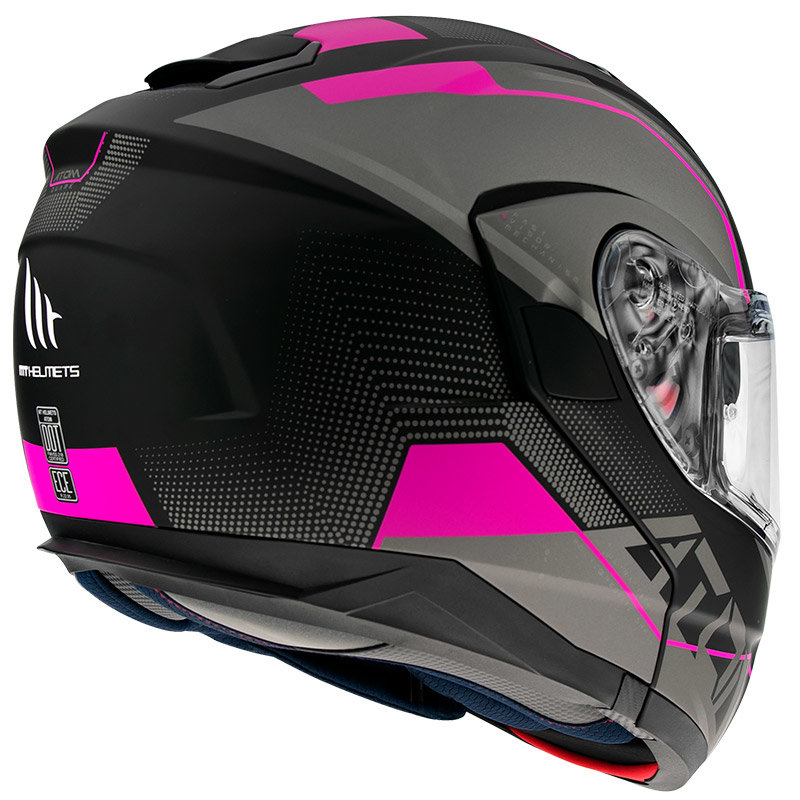 Мотошлем MT Helmets Atom SV Quark Black/Pink