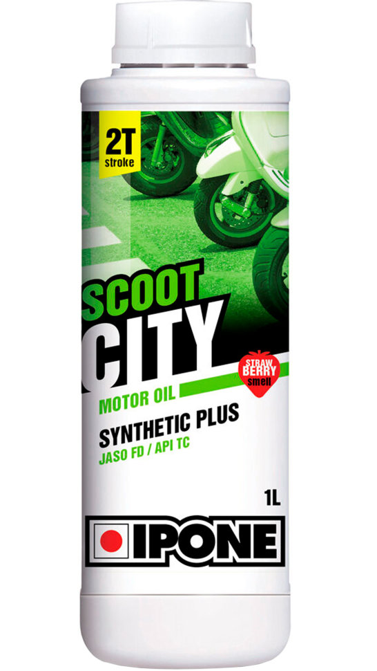 Моторне масло Ipone Scoot City 1л (з ароматом полуниці)