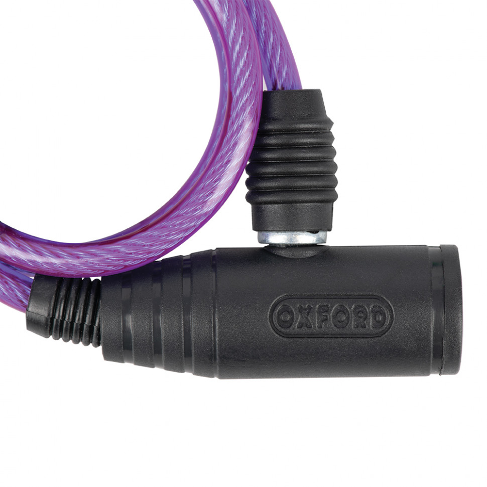 Трос противоугонный Oxford Bumper Cable Lock 600mm x 6mm Purple (OF03)