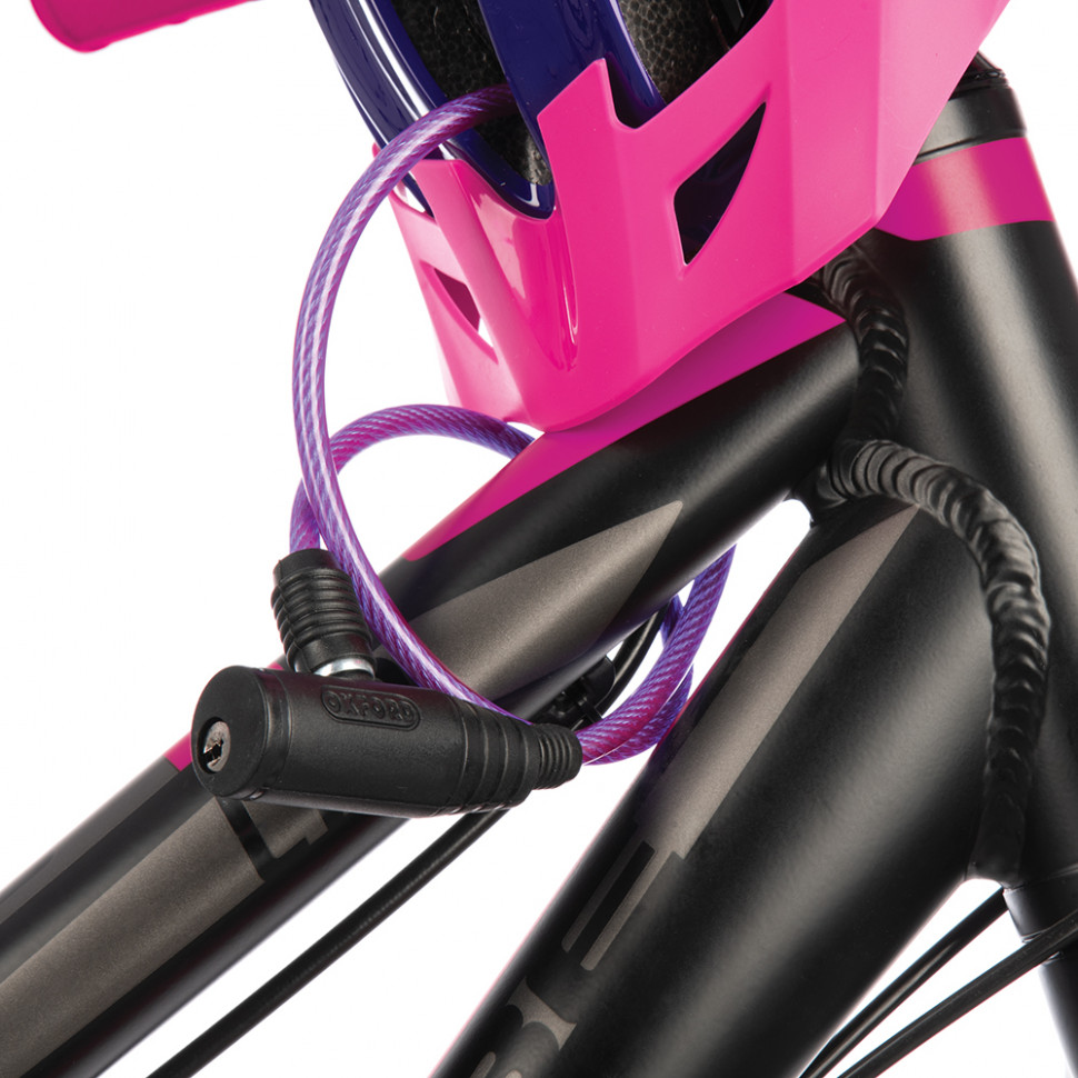 Трос противоугонный Oxford Bumper Cable Lock 600mm x 6mm Purple (OF03)