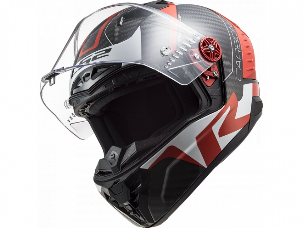 Мотошлем LS2 FF805 Thunder C Racing1 Gl.Red/White