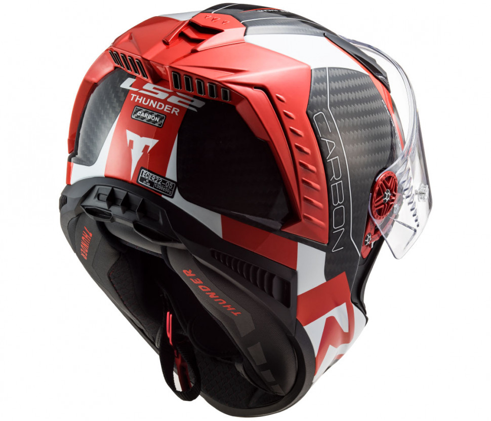 Мотошлем LS2 FF805 Thunder C Racing1 Gl.Red/White