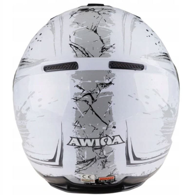 Мотошлем Awina Motoline B3 White/Grey