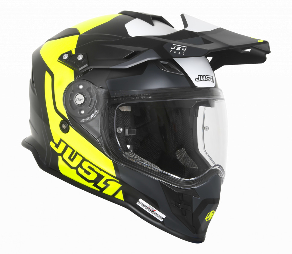 Мотошлем Just1 J34 Pro Tour Fluo Yellow/Black