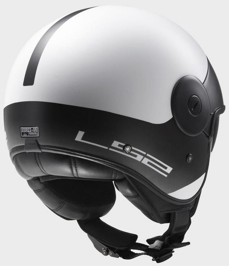 Мотошлем LS2 OF597 Cabrio Via Matt Black /White