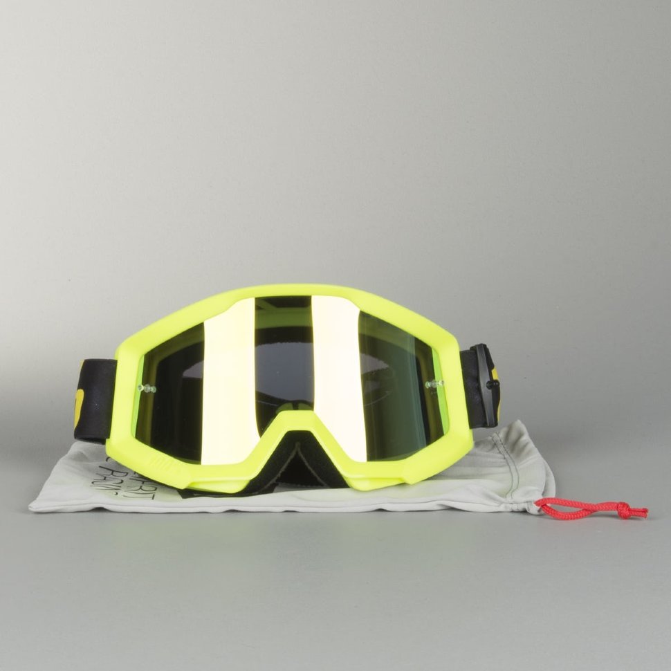 Детские мото очки 100% Strata JR Neon Yellow Clear Lens (50500-004-02)