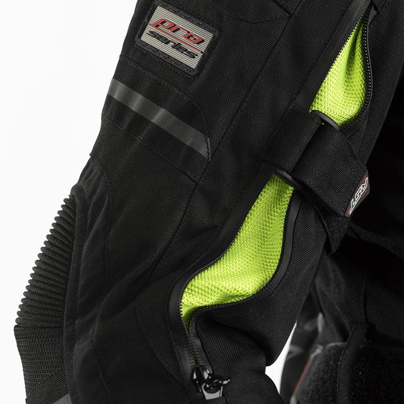 Мотокуртка чоловіча RST Pro Series 1416 Paragon V Textile Jacket Black /Flo Yellow