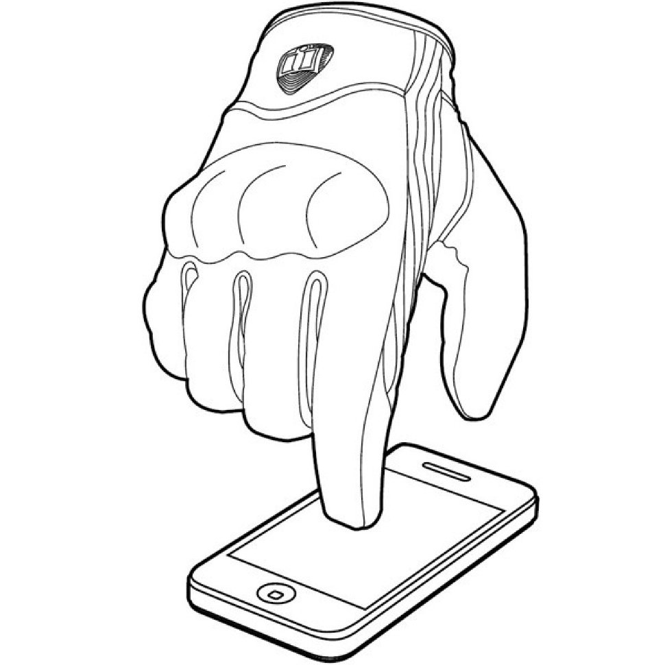 Мотоперчатки чоловічі Icon Pursuit Perforated Black