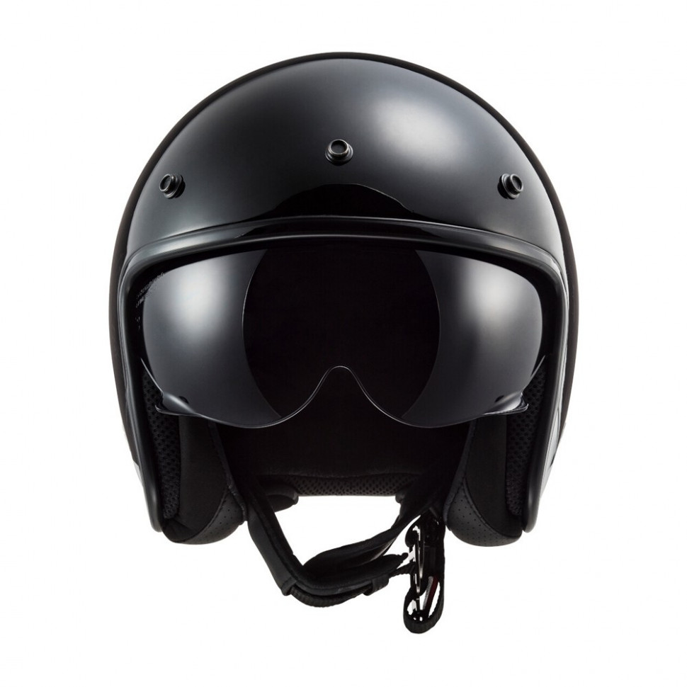 Мотошлем LS2 OF601 Bob Solid Gloss Black
