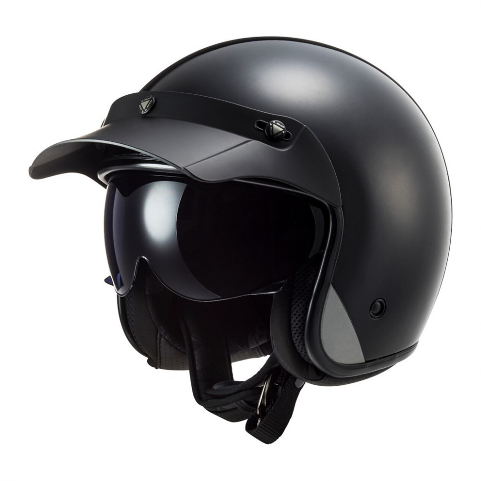 Мотошлем LS2 OF601 Bob Solid Gloss Black