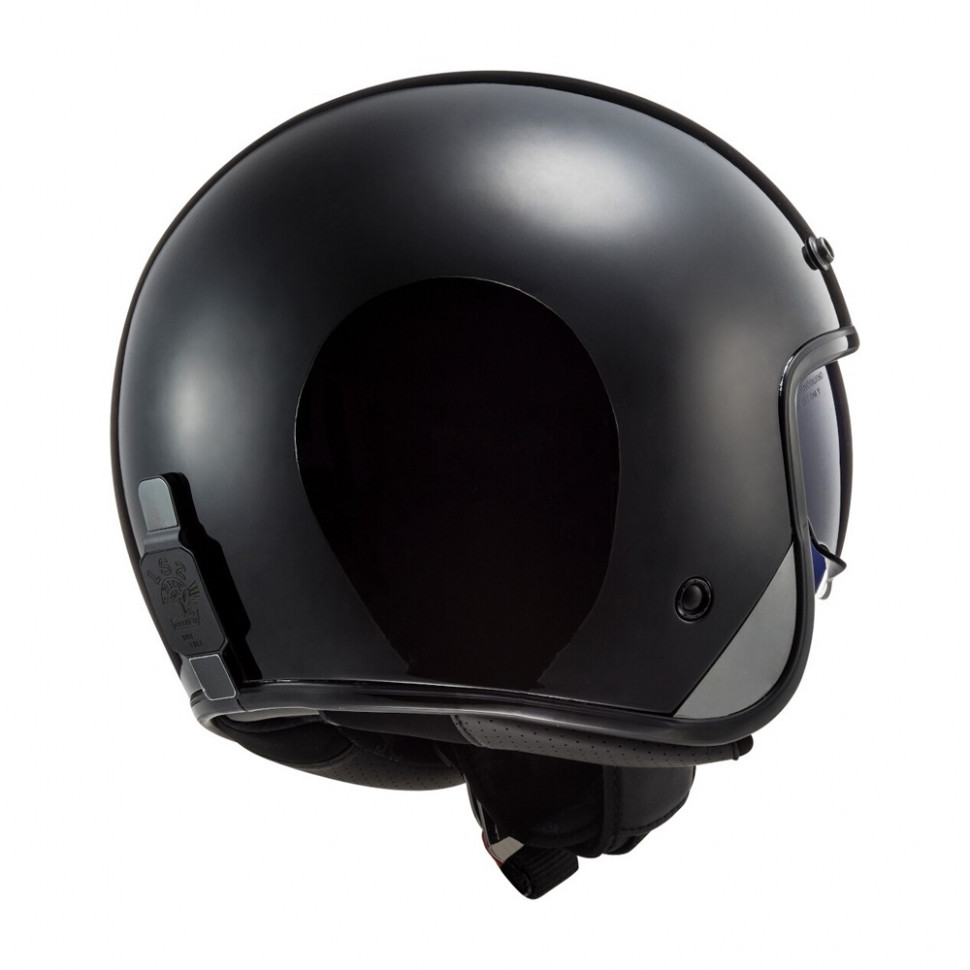 Мотошлем LS2 OF601 Bob Solid Gloss Black