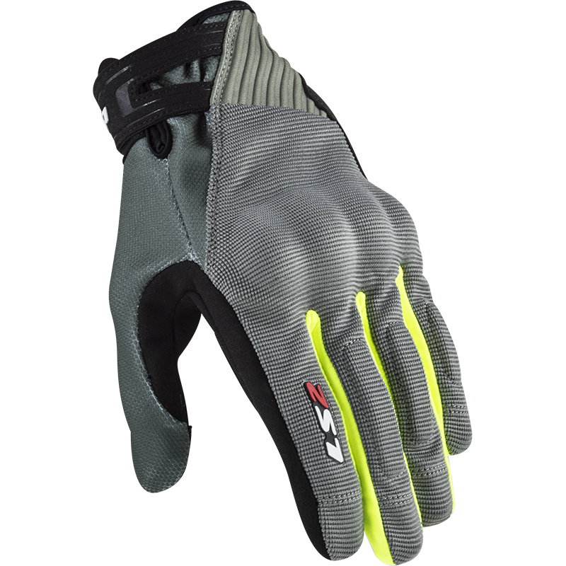 Мотоперчатки мужские LS2 Dart 2 Man Gloves Grey H-V/Yellow