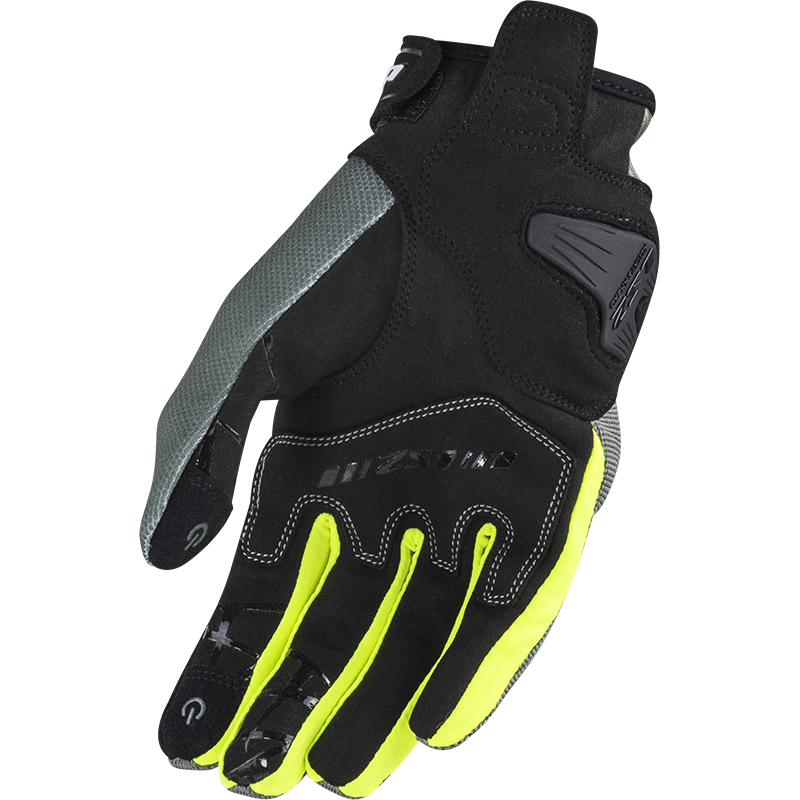 Мотоперчатки мужские LS2 Dart 2 Man Gloves Grey H-V/Yellow