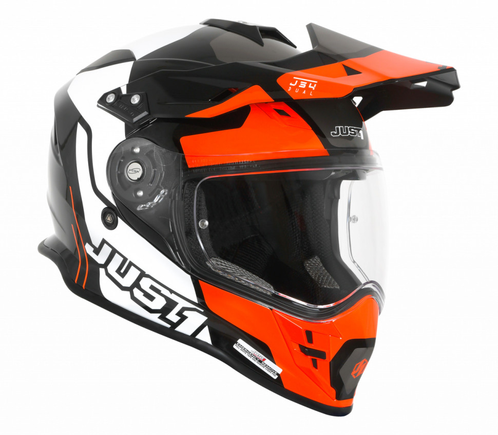 Мотошолом Just1 J34 Pro Tour Fluo Orange/ Black