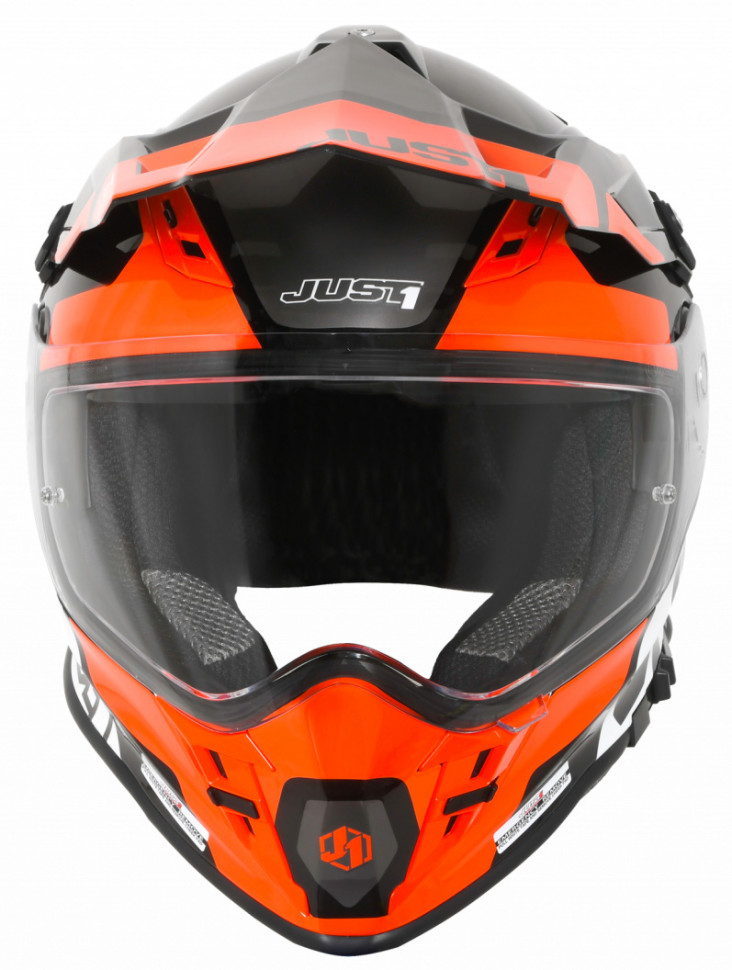 Мотошолом Just1 J34 Pro Tour Fluo Orange/ Black