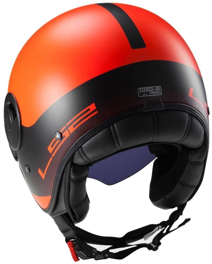 Мотошлем LS2 OF597 Cabrio Via Matt Fluo Orange/Black