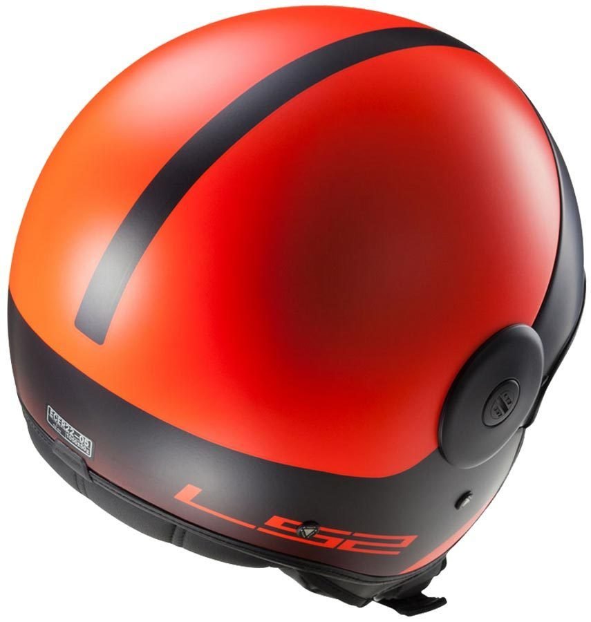 Мотошлем LS2 OF597 Cabrio Via Matt Fluo Orange/Black