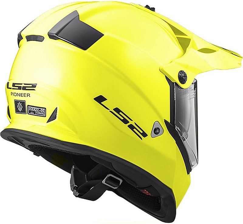 Мотошлем LS2 MX436 Pioneer Gloss Hi Vis Yellow