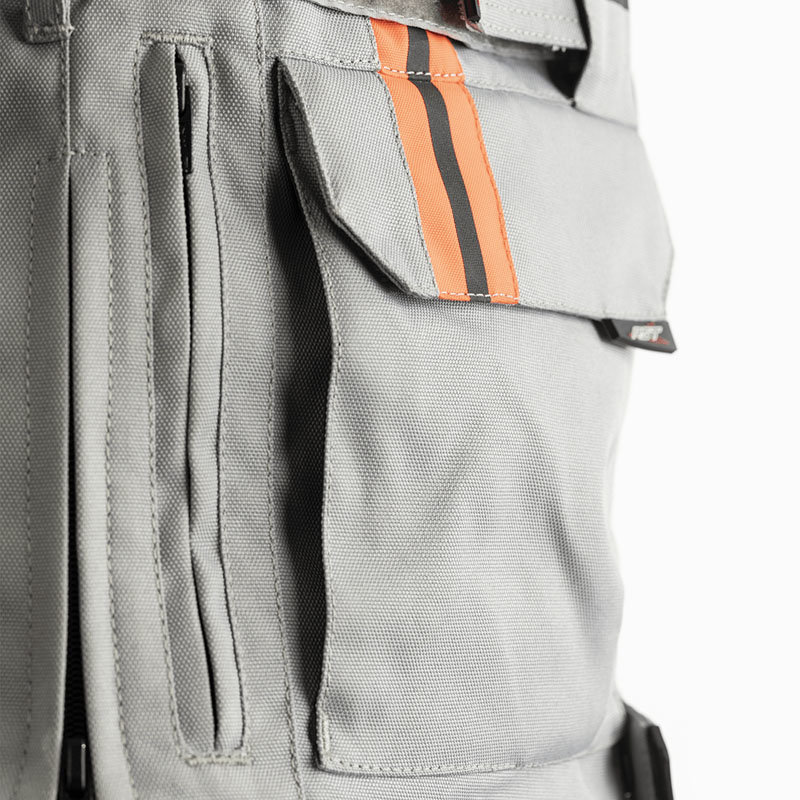 Мотокуртка чоловіча RST Pro Series 1416 Paragon V Textile Jacket Silver /Flo Red