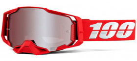 Мото очки 100% Armega Goggle Red Hiper Silver Mirror Lens (50720-003-02)