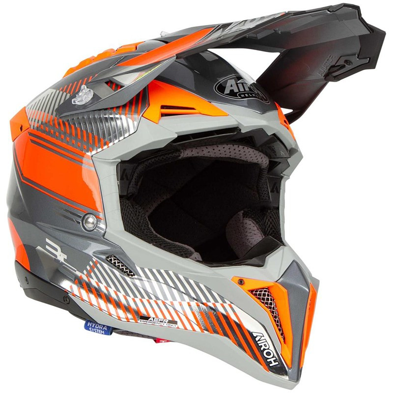 Мотошлем Airoh Aviator 3 Wave Orange