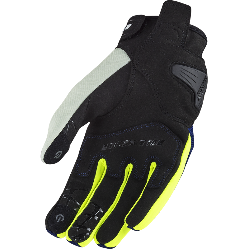 Мотоперчатки мужские LS2 Dart 2 Man Gloves Blue/H-V Yellow