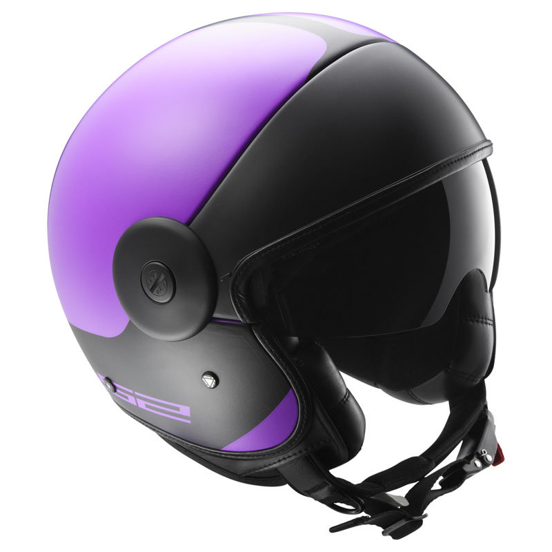 Мотошлем LS2 OF597 Cabrio Via Matt Purple/Black
