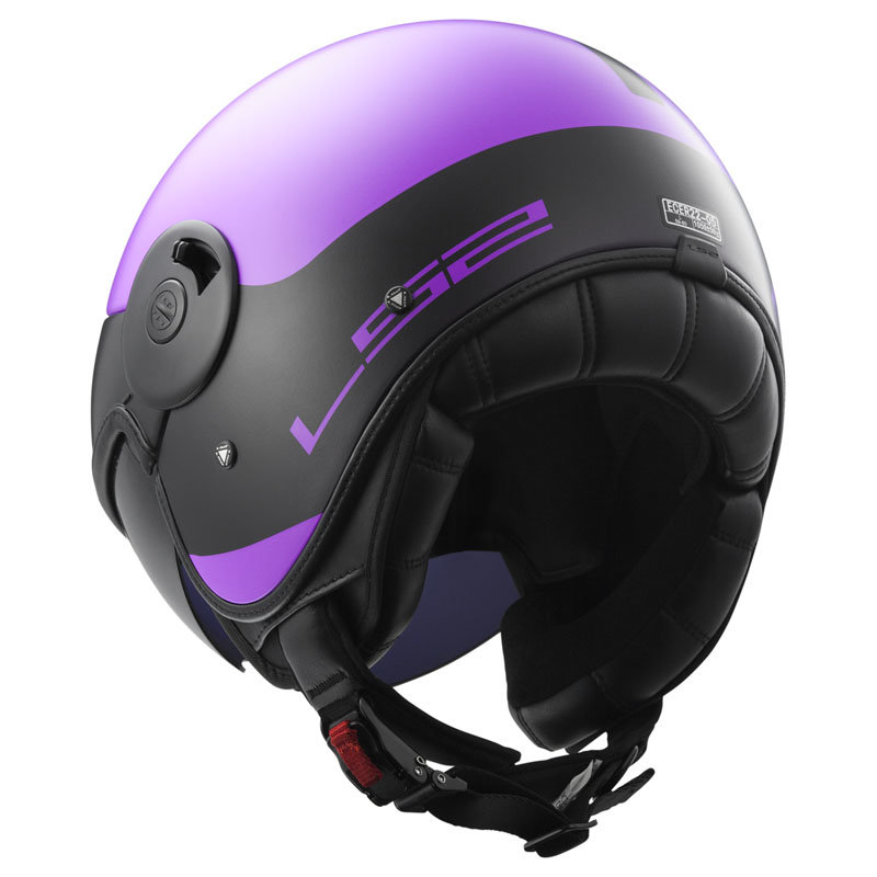 Мотошлем LS2 OF597 Cabrio Via Matt Purple/Black