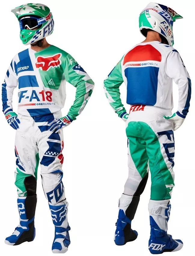 Детские мотоштаны FOX Youth 180 Sayak Pant Green