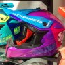 Мотошлем MT Helmets Falcon System B8 Pink /Violet /Blue