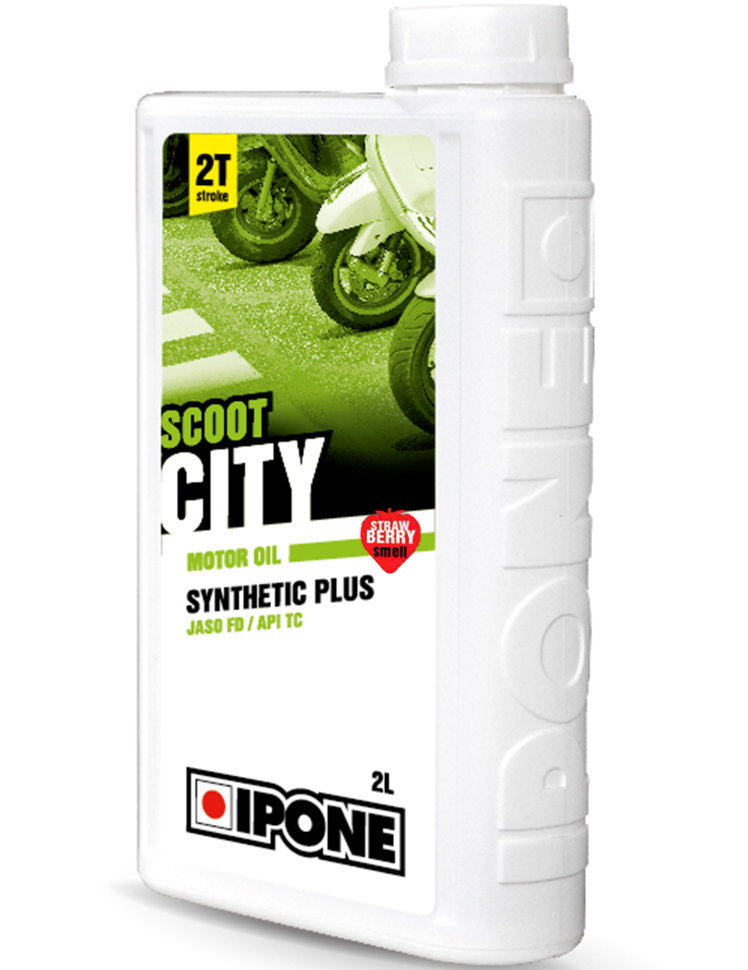 Моторне масло Ipone Scoot City 2л (з ароматом полуниці)