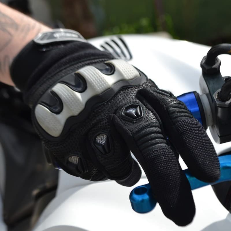 Мотоперчатки мужские Inmotion PIT-018 Black/White