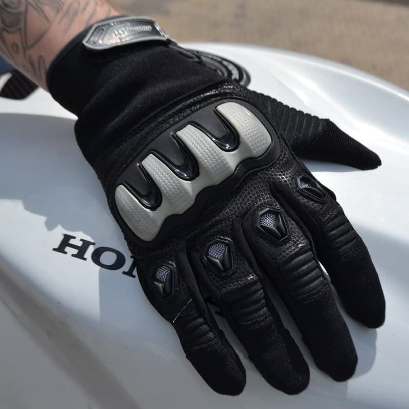Мотоперчатки мужские Inmotion PIT-018 Black/White