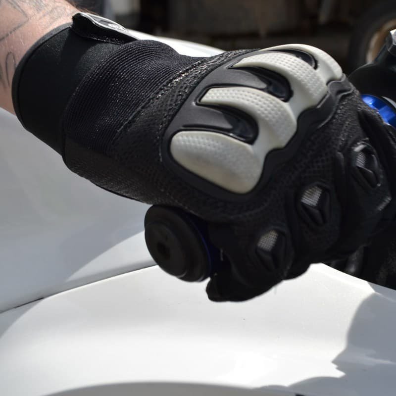 Мотоперчатки мужские Inmotion PIT-018 Black/White